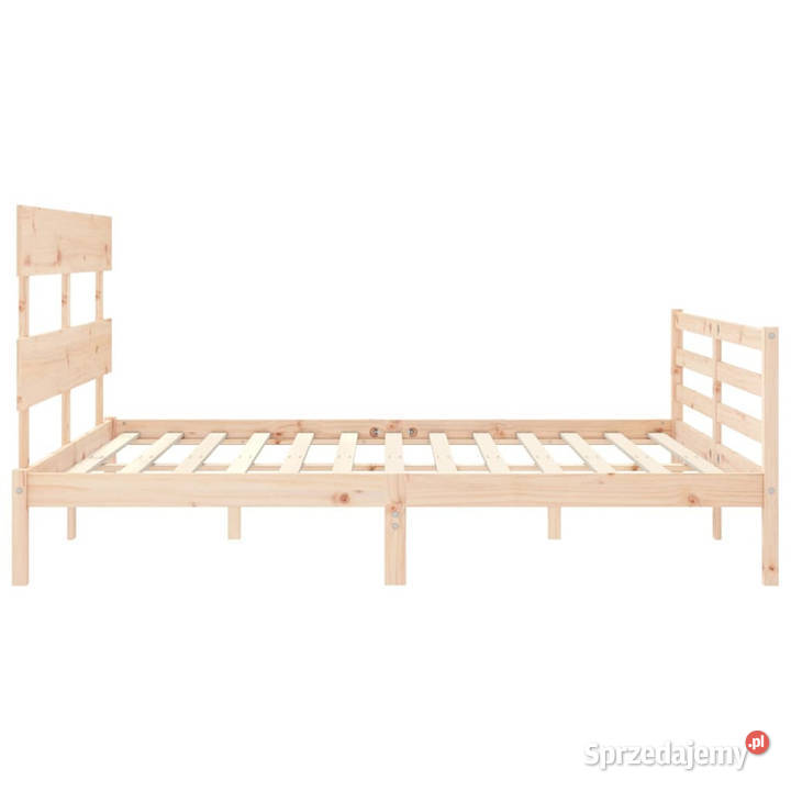 Rama łóżka z wezgłowiem lite drewno 160x200 Warszawa sprzedam