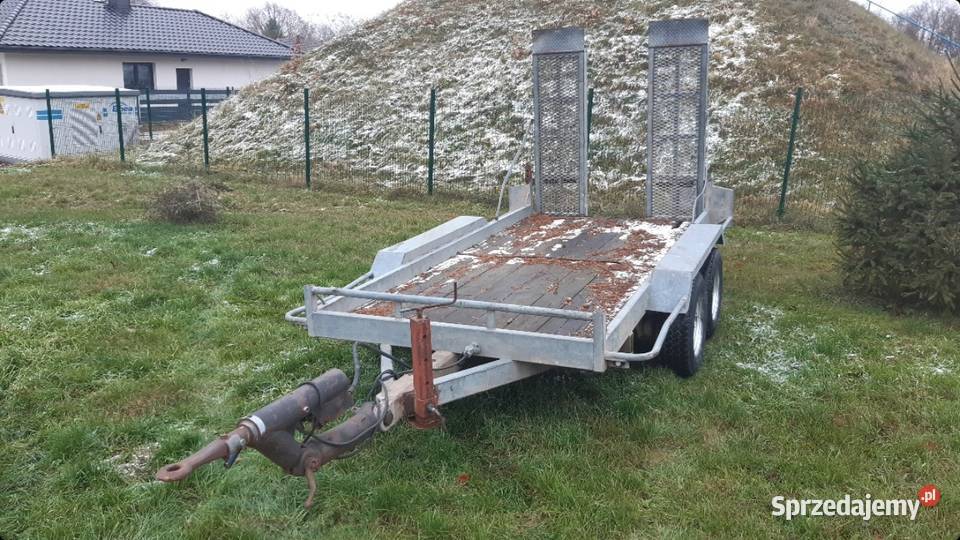 Przyczeoa do przewozu koparek z najazdami laweta Żary sprzedam