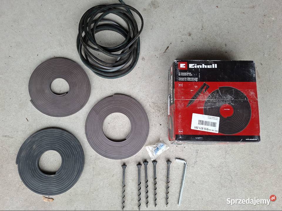 Taśma magnetyczna i haczyki robot koszący