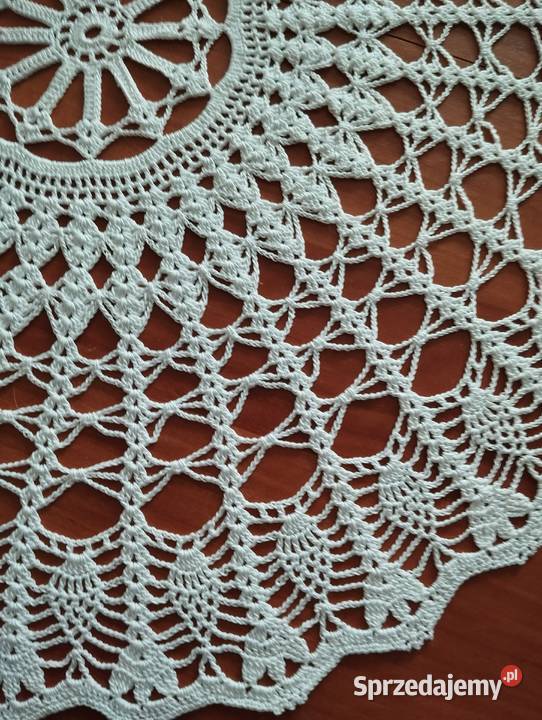 Serwetka z cienkich nici 10 49zm średnica biały Częstochowa