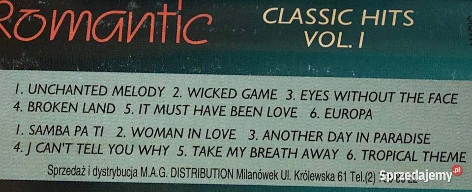 Romantic Classic Hit vol 1 kaseta w stanie Chełmno sprzedam