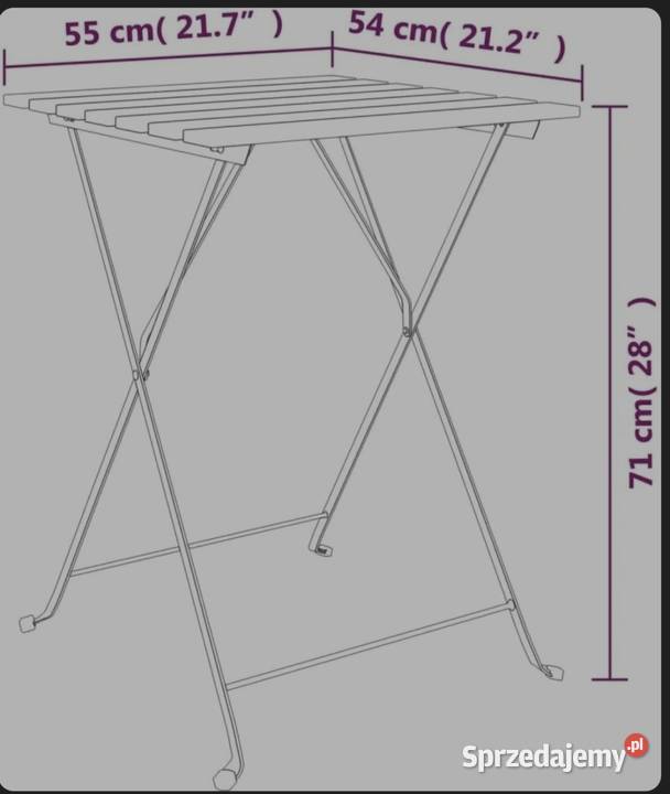 Zestaw stolik plus dwa krzesła śląskie Poręba sprzedam