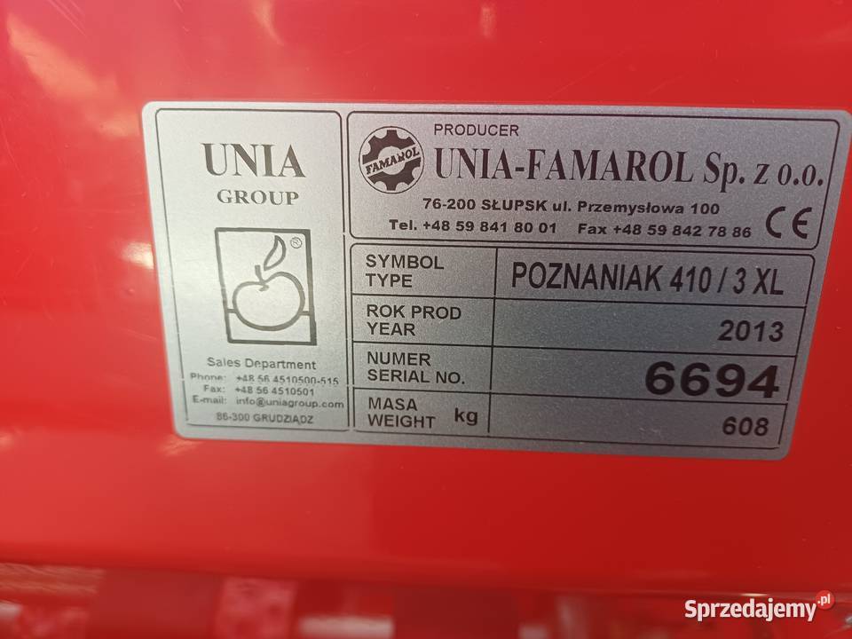Soewnik Poznaniak 3m 2013r typ 4103XL nieuszkodzony