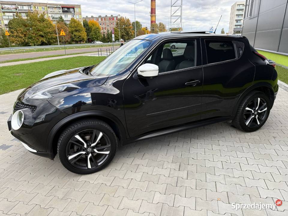 Nissan Juke 12benzyna TEKNABogata NaviKamera czarny Samochody osobowe lubelskie Łuków