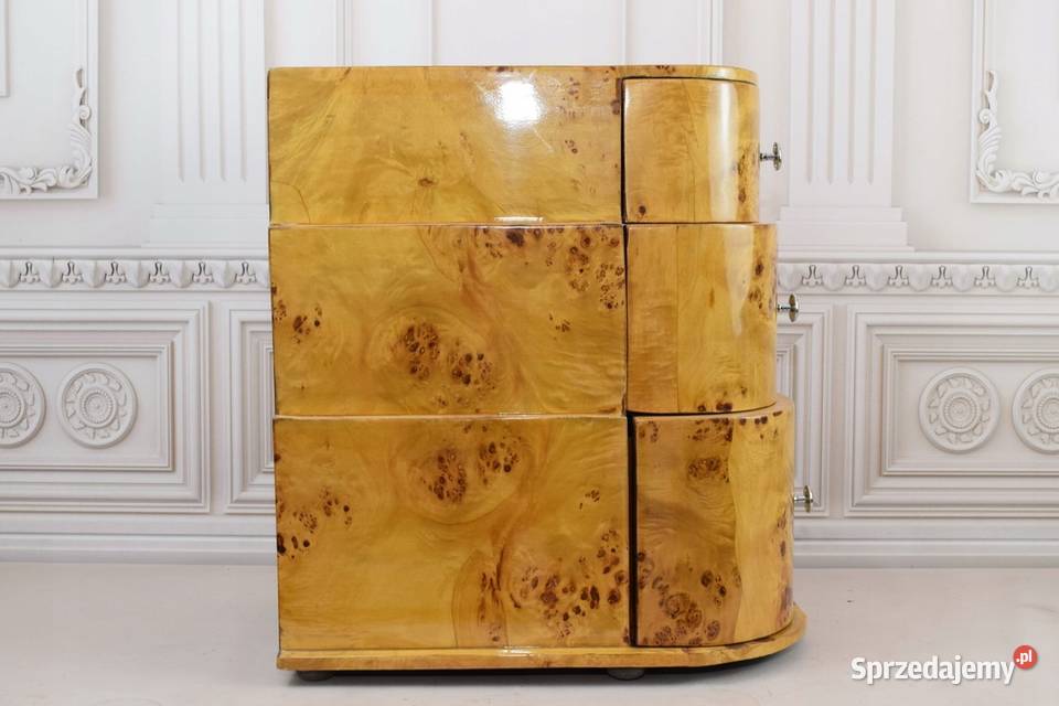 Dwa Nakastliki Stoliki Szafki Nocne Art Deco małopolskie