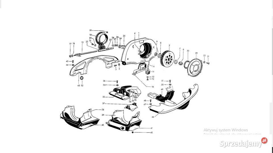 Nagrzewnica Kanał Ogrzewania Dolny Prawy Klapka Skawina