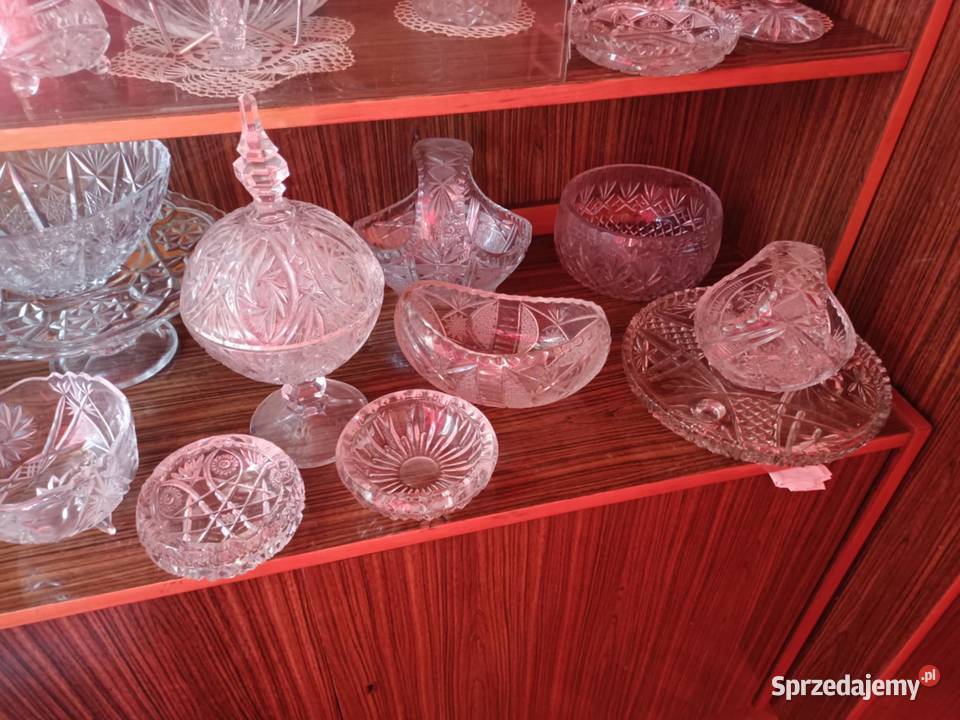 Zestaw kryształów z czasów PRL w sumie 37 Będzin