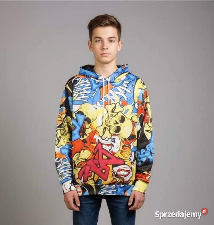 Bluza chłopięca Grafitti z kapturem L dolnośląskie Oława