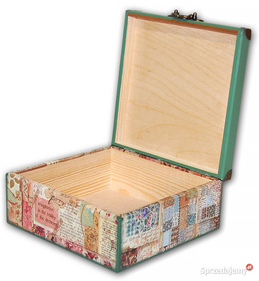 SZKATUŁKA pudełko drewniane DREAM LOVE ART 20x20 Bydgoszcz