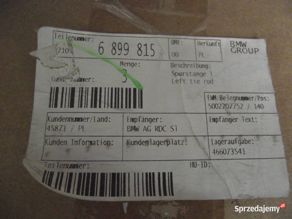 Końcówka drążka BMW dolnośląskie