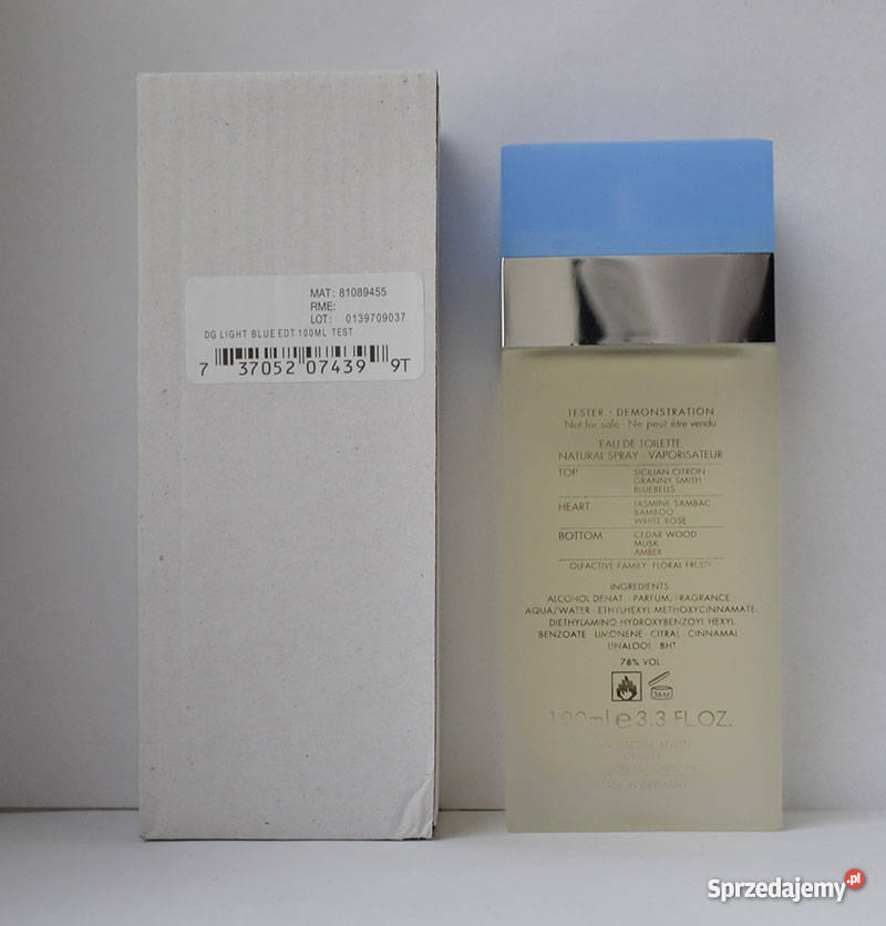 Dolce Gabbana Light Blue 100ml TESTER Pozostałe mazowieckie Warszawa