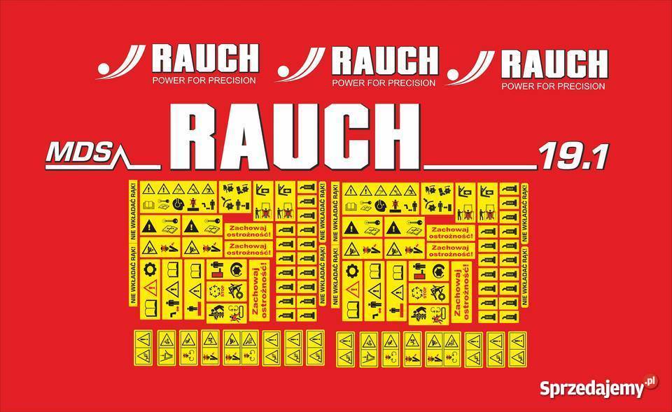 Naklejki Rauch MDS 191 Jeżewo sprzedam