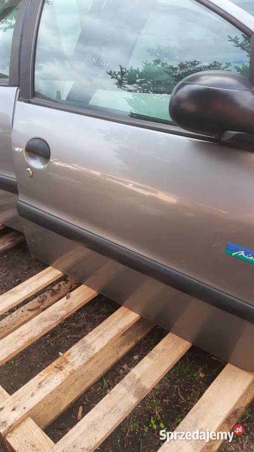 drzwi prawe Peugeot 206 5d lak EZAC kompletne Dębno sprzedam