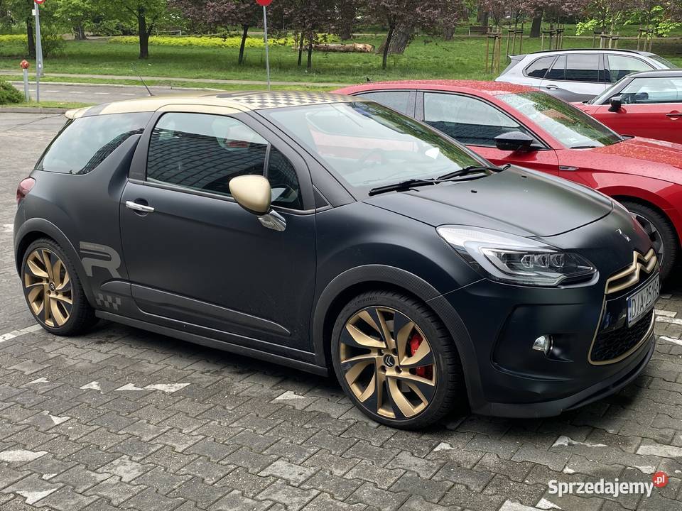 Citroen DS3 Racing złotyczarny mat carbon Poznań