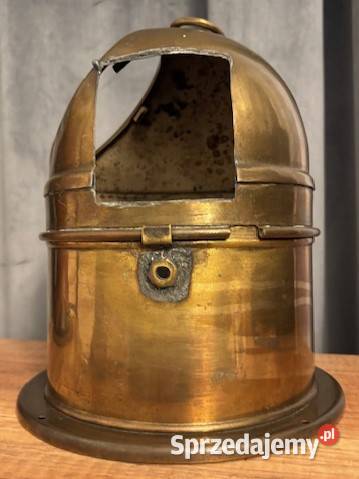 Stary mosiężny kompas kardanowy binnacle morski zachodniopomorskie Szczecin