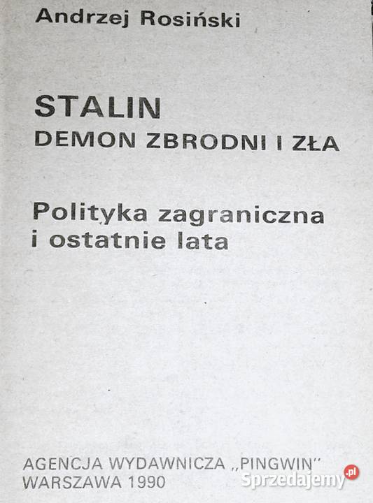 Stalin demon zbrodni i zła Cz 12 Andrzej Chełm sprzedam