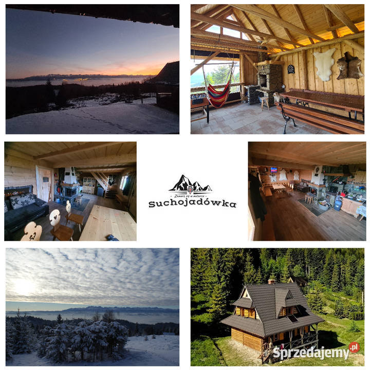 Góralska chata wysoko w górach.