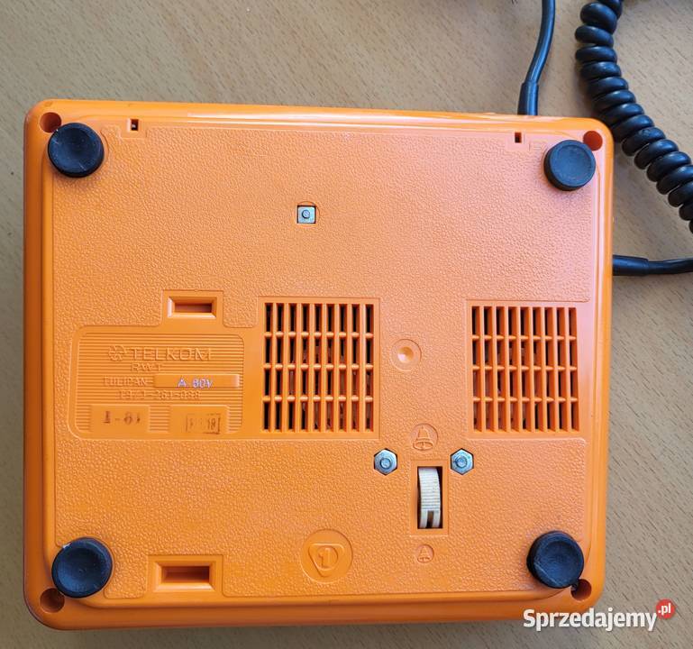 Kultowy Telefon RWT TULIPAN 1981 Pomarańczowy Włodawa
