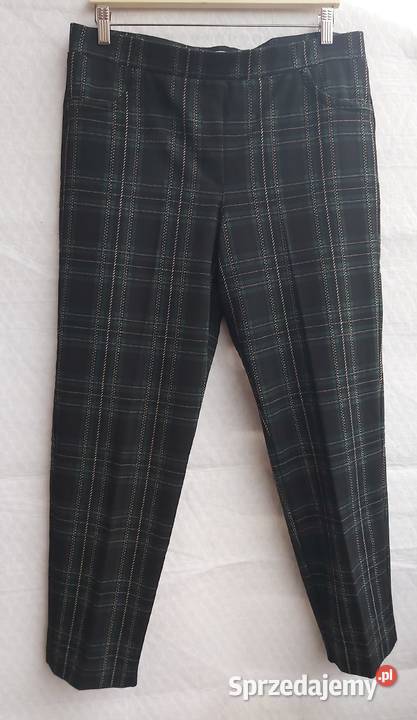 Spodnie w kratkę Carla Ferroni XL Do łydki Spodnie Lublin