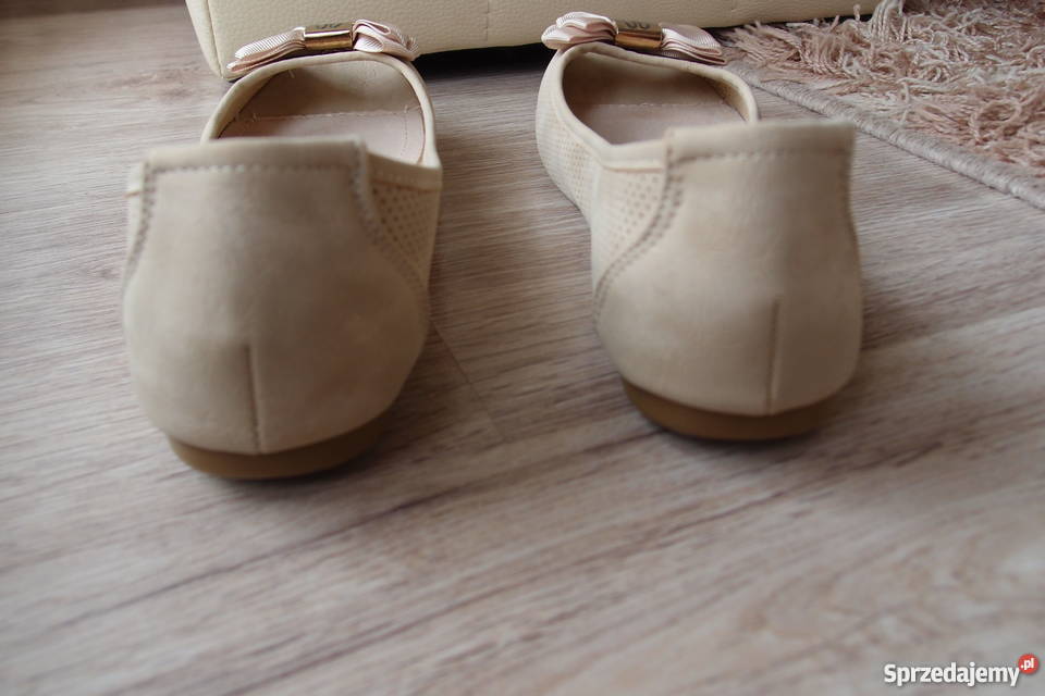 Baleriny balerinki z odkrytym palcem peep toe 39 Balerinki pomorskie