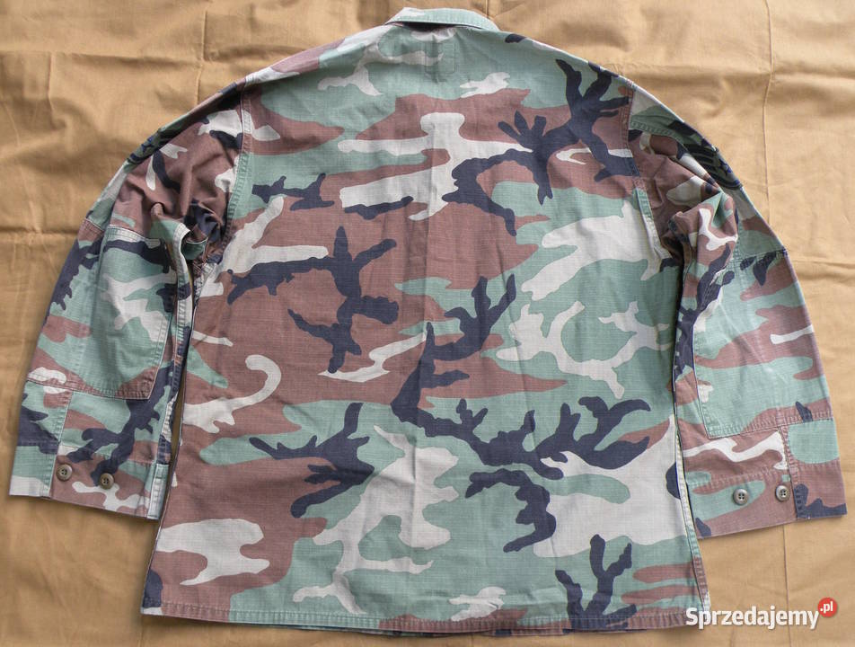 Bluza BDU woodland large regular ripstop obszyta
