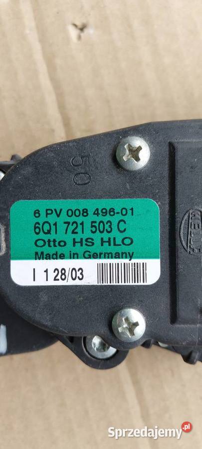 Potencjometr pedał gazu VW POLO 9N 14 16V Pedały Szczecin