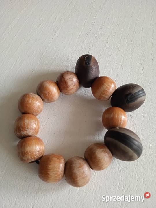 BRANSOLETY Z NASION DRZEW TAGUA BAWOLE OCZY Ozdoby Piła