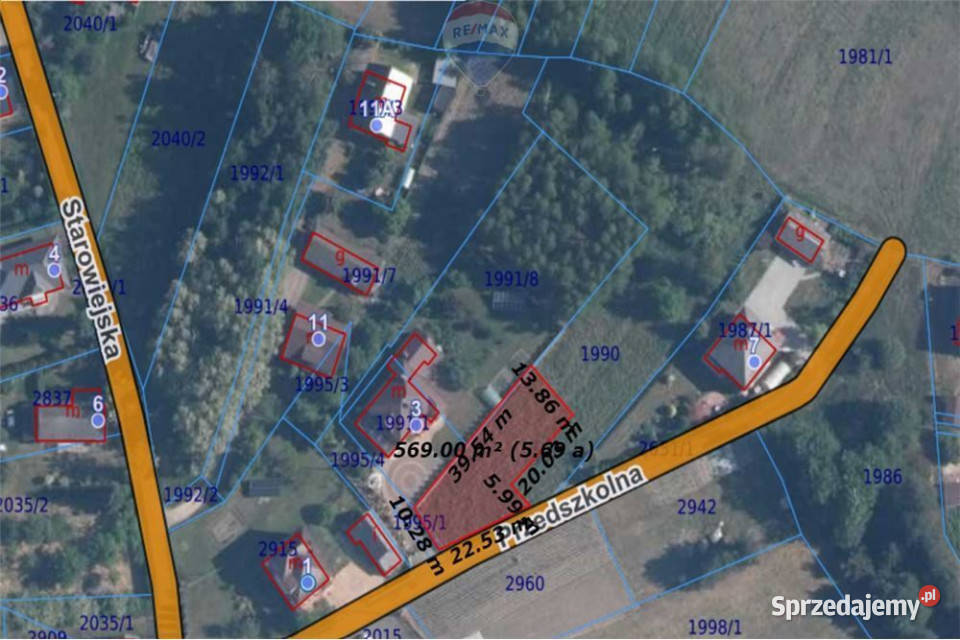 Działka budowlana 650 m2 z dojazdem do A4 w 15 0m Olszyny