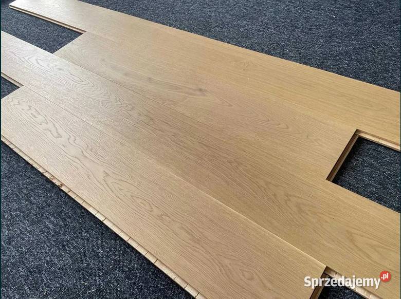 Deska dębowa 14x194x2430 Raw Wood Olej UV Lakier Deski podłogowe Gdańsk