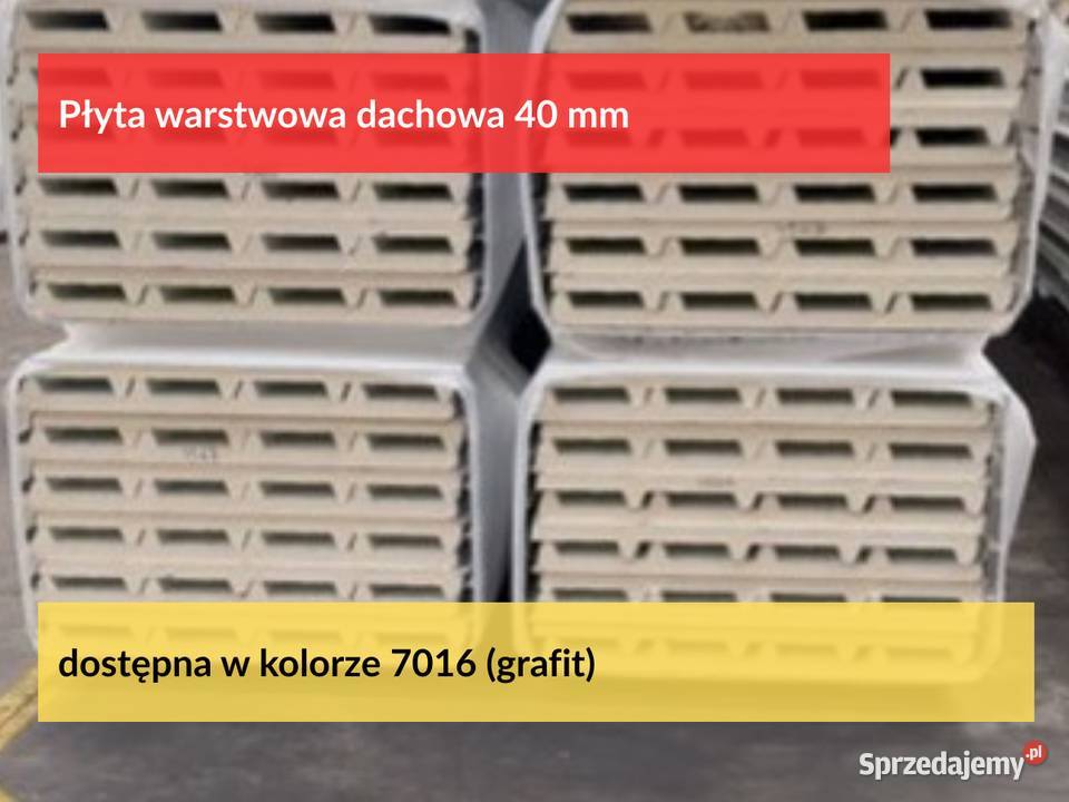 Kup płyty warstwowe dachowe 40mm cennik stan