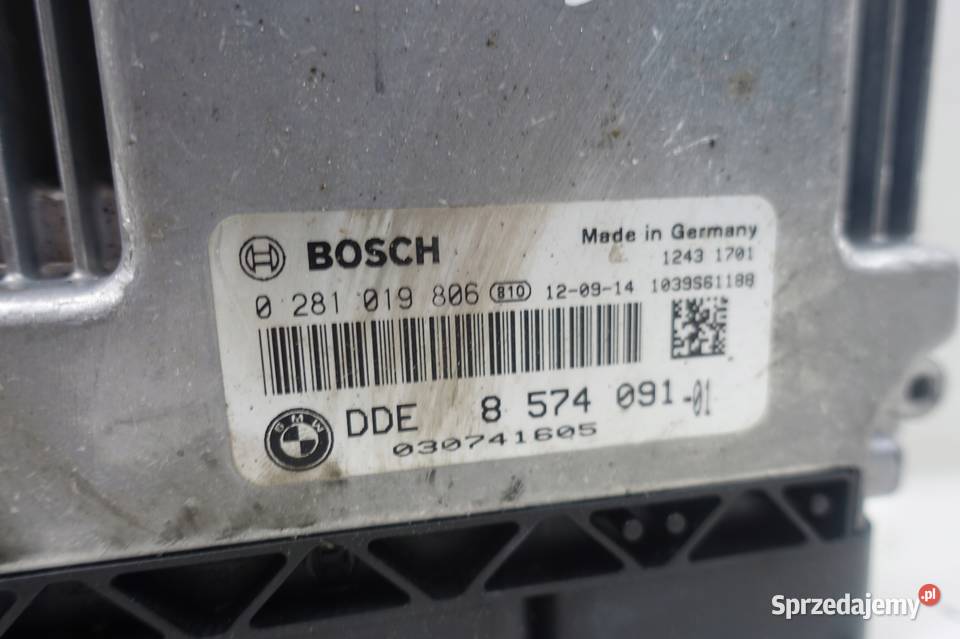 Bmw F10 F11 20 D KOMPUTER STEROWNIK 0281019806 Chełm