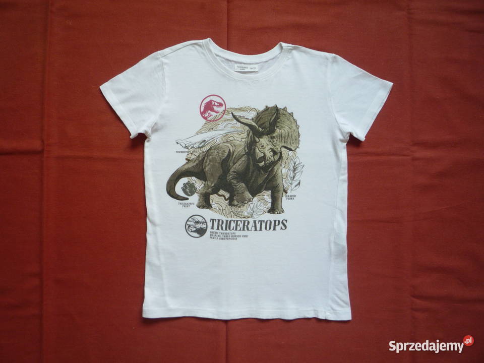 Sinsay 122 Biała koszulka Dinozaur Triceraratops zachodniopomorskie