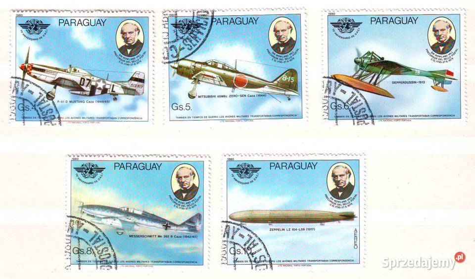 Zn Paragwaj Mi 3260 2 4 6 kas 1980 Gliwice
