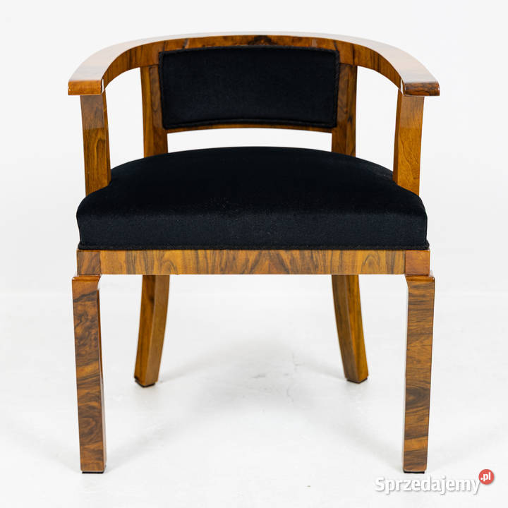 Fotel do biurka art deco kopia reprodukcja z lat Swarzędz