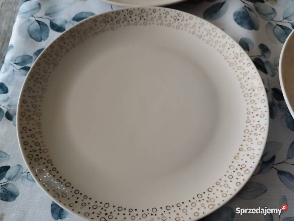 PRL Talerze porcelana Chodzież 6 płaskie Łódź