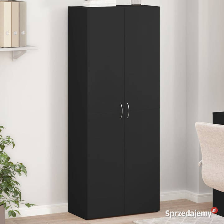 Szafka na dokumenty czarna 60x32x153 WM3276645 Warszawa