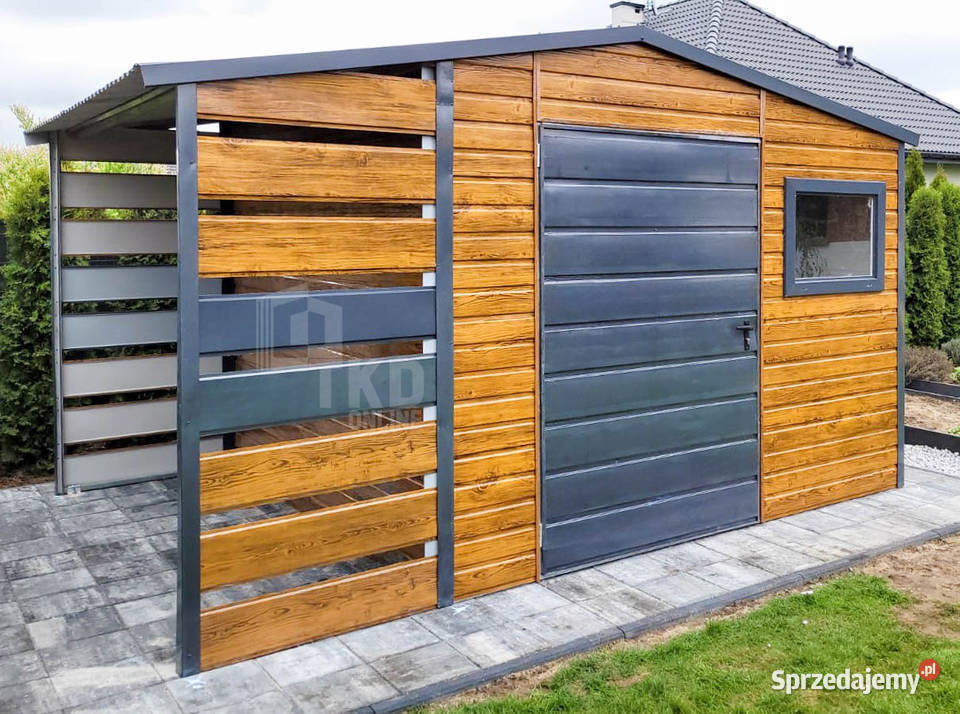 Schowek Domek Ogrodowy 25x25m Wiata 1m Drzwi