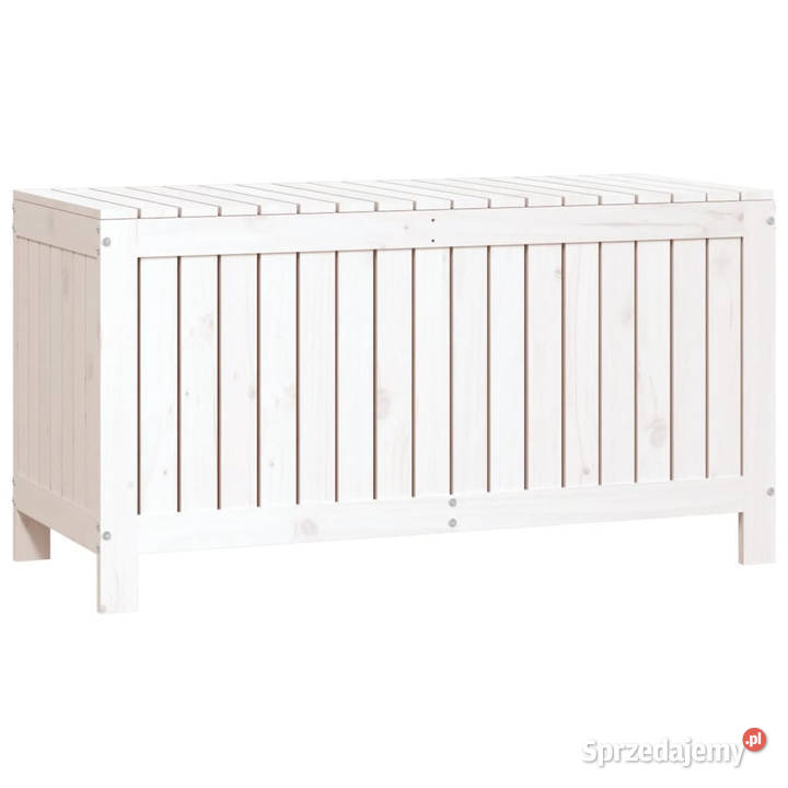 Skrzynia ogrodowa biała 115x49x60 lite drewno Skrzynie ogrodowe Warszawa