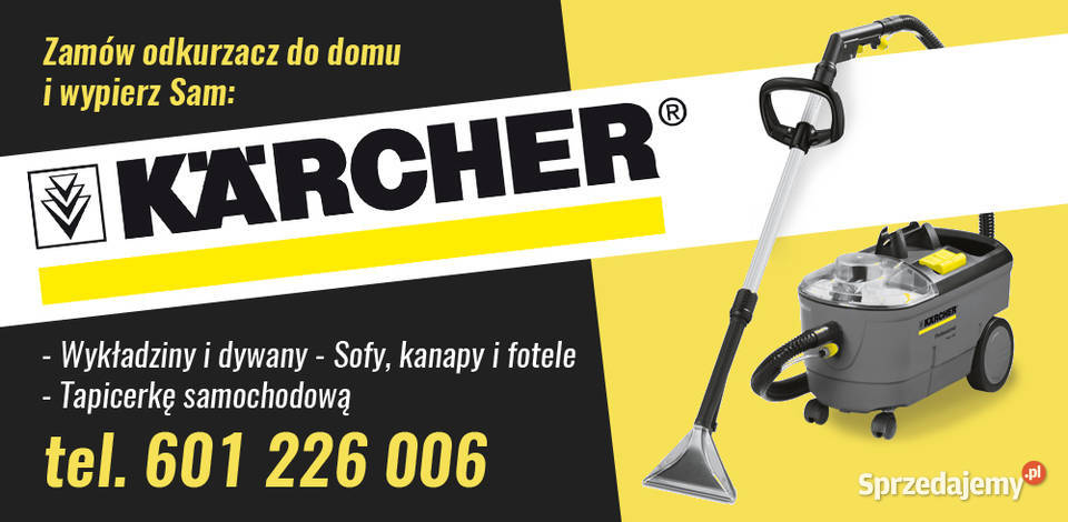 Wynajmij odkurzacz piorący Karcher Sprzątanie biur i obiektów Mrągowo