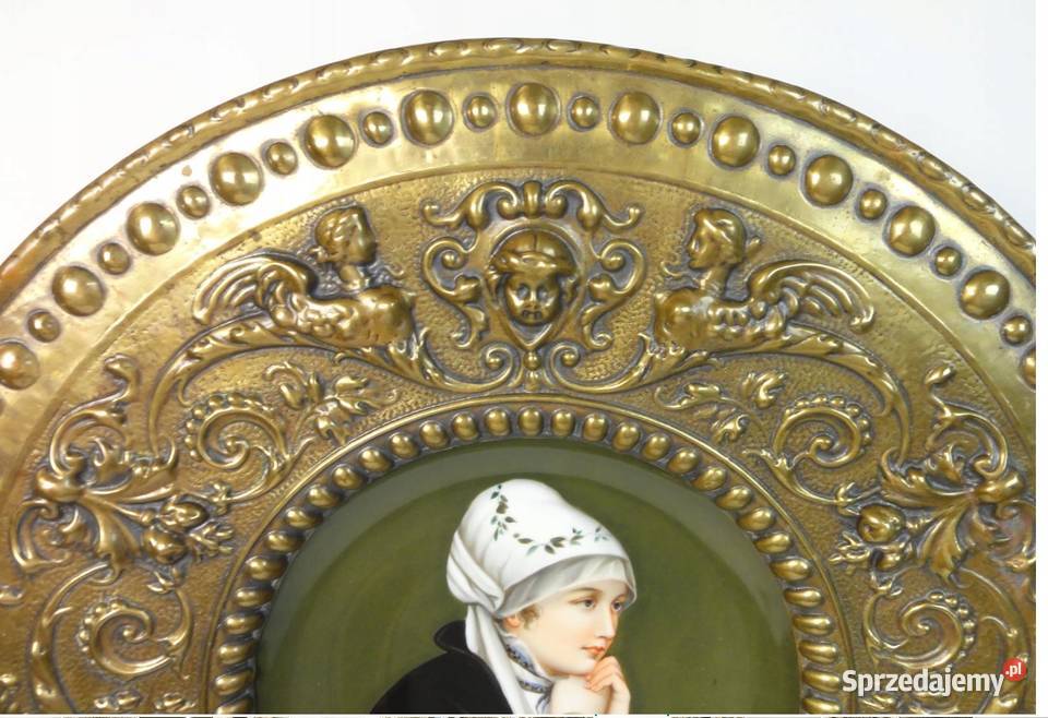 Ręcznie malowany talerz porcelanowy Zgorzelec