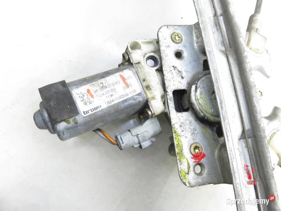 PODNOŚNIK SZYBY LEWY PRZEDNI PEUGEOT 206 CC 2D małopolskie