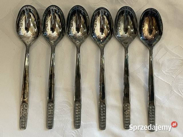 Zestaw 6 platerowanych łyżeczek z Warszawskiej Kraków