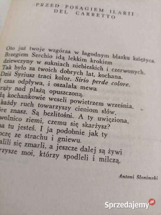 Poezje Quasimodo pierwsze wydanie książki Warszawa