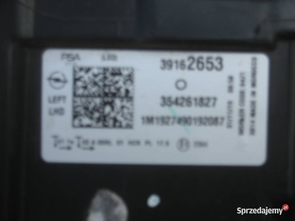 opel corsa f 1923r lampa przód lewa full led