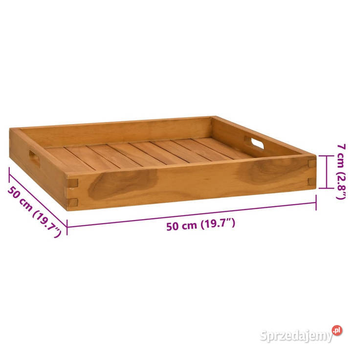 Taca 50x50 lite drewno tekowe WM315457 Warszawa sprzedam