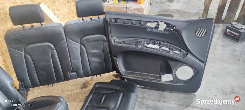 FOTEL FOTELE AUDI Q7 4L 6 OSÓB GRZANE S LINE KPL Fotele i kanapy Przystajń