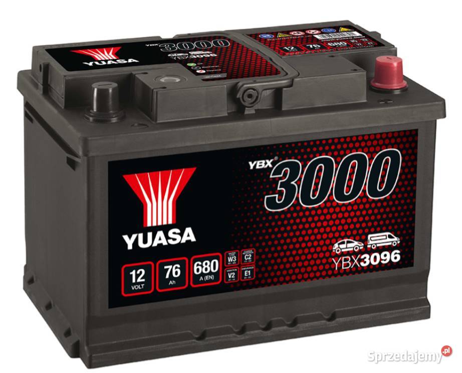 Akumulator 12V 76Ah 680A Yuasa Standard P Kościerzyna
