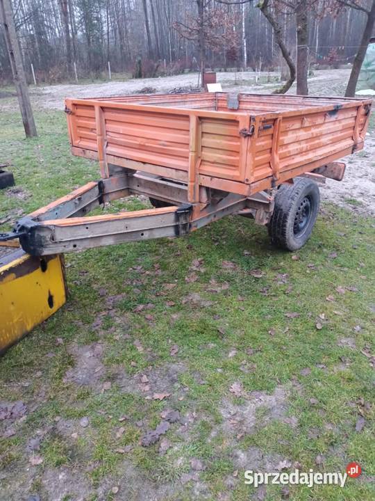 Przyczepa jednoosiowa nieuszkodzony Przyczepy rolnicze Kamionka