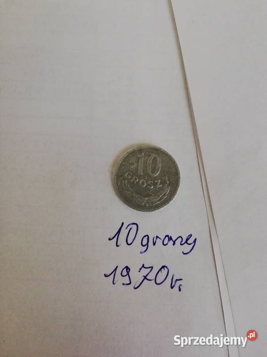 10 groszy z 1970r mazowieckie Warszawa