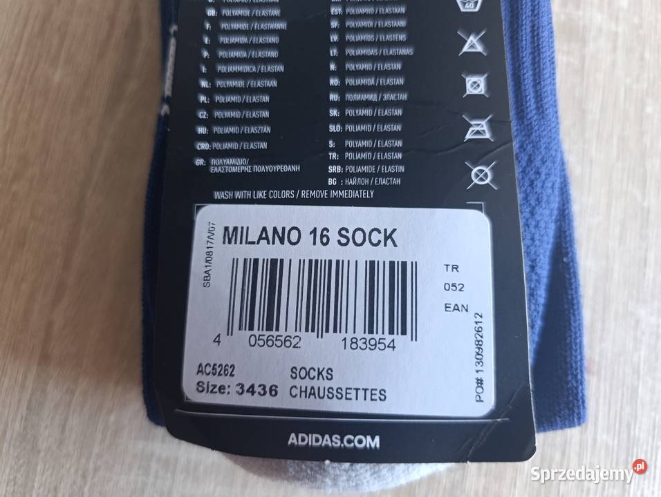 Getry piłkarskie Adidas Milano Sock 3436 Kwidzyn